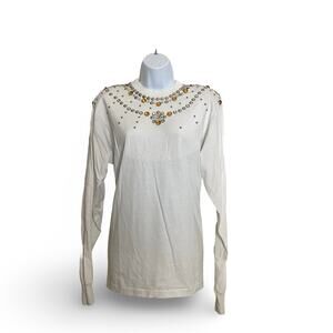Long Sleeve Beaded Top